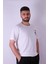 Yakamoz Baskılı Beyaz Erkek T-Shirt Tr-10 3