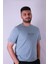 Slow Living Baskı Mavi Erkek T-Shirt 2