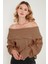 Oversize Fit Madonna Yaka Triko Kazak Bayan KAZAK 4615216 5