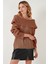 Oversize Fit Madonna Yaka Triko Kazak Bayan KAZAK 4615216 6