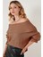 Oversize Fit Madonna Yaka Triko Kazak Bayan KAZAK 4615216 7