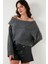 Oversize Fit Madonna Yaka Triko Kazak Bayan KAZAK 4615216 4