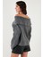 Oversize Fit Madonna Yaka Triko Kazak Bayan KAZAK 4615216 8
