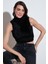 Yumuşak Tüylü Slim Fit Balıkçı Yaka Crop Süveter Bayan SÜVETER 4615566 1