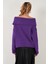 Oversize Fit Madonna Yaka Triko Kazak Bayan KAZAK 4615216 7