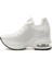 Kadın Taş Detaylı Gizli Dolgu Topuk Sneaker Günlük Ayakkabı 25Y 25Y300-22 Z 2