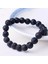 Online Kordon Siyah Lav Taşı 8mm Oval Kesim Doğal Taş Bileklik 2