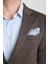Eleventy Erkek Kahve Likralı Pamuk Karışımlı Ekose Desenli Slim Fit Spor Blazer Ceket 2