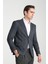 Eleventy Erkek Lacivert Likralı Pamuk Karışımlı Ekose Desenli Slim Fit Spor Blazer Ceket 1