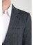 Eleventy Erkek Lacivert Likralı Pamuk Karışımlı Ekose Desenli Slim Fit Spor Blazer Ceket 2