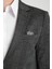 Eleventy Erkek Siyah Likralı Pamuk Karışımlı Ekose Desenli Slim Fit Spor Blazer Ceket 2