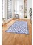 Baskılı Modern Vektörel Desen Yıkanabilir Kaymaz Yolluk Mutfak Salon Halısı, Modern-132-Lacivert, 3