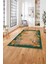 Baskılı Modern Çiçek Motifli Yıkanabilir Kaymaz Yolluk Mutfak Salon Halısı, Modern-150-Yeşil, 3
