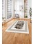 Baskılı Modern Kuş Tüyü Desen Yıkanabilir Kaymaz Yolluk Mutfak Salon Halısı, Modern-149-Kahve, 2