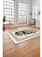 Baskılı Modern Kuş Tüyü Desen Yıkanabilir Kaymaz Yolluk Mutfak Salon Halısı, Modern-149-Kahve, 3