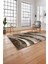 Baskılı Modern Sade Desenli Yıkanabilir Kaymaz Yolluk Mutfak Salon Halısı, Modern-124-Kahve, 4