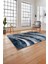 Baskılı Modern Sade Desenli Yıkanabilir Kaymaz Yolluk Mutfak Salon Halısı, Modern-124-Lacivert, 4