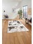 Baskılı Modern Sade Görünümlü Yıkanabilir Kaymaz Yolluk Mutfak Salon Halısı, Modern-127-Kahve, 5