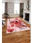 Dijital Baskılı Modern Yıkanabilir Kaymaz Yolluk Mutfak Salon Koridor Halısı, Modern-154-Kırmızı, 1