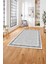 Baskılı Modern Çerçeveli Desen Yıkanabilir Kaymaz Yolluk Mutfak Salon Halısı, Modern-192-Gri, 3