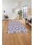 Dijital Baskılı Modern Etnik Model Yıkanabilir Kaymaz Yolluk Mutfak Salon Halısı, Modern-128-Mor, 5