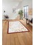 Baskılı Modern Çerçeveli Çiçek Desen Yıkanabilir Kaymaz Yolluk Mutfak Salon Halısı,Modern-213-Bordo, 5