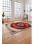 Baskılı Modern Sade Çiçek Desenli Yıkanabilir Kaymaz Yolluk Mutfak Salon Halısı, Modern-156-Kırmızı, 4