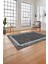 Baskılı Modern Etnik Çerçeve Desen Yıkanabilir Kaymaz Yolluk Mutfak Salon Halısı,Modern-188-Antrast, 4