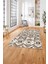 Baskılı Modern Geometrik Desenli Yıkanabilir Kaymaz Yolluk Mutfak Salon Halısı, Modern-139-Kahve, 3