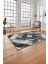 Baskılı Modern Mermer Desenli Yıkanabilir Kaymaz Yolluk Mutfak Salon Halısı, Modern-136-Gri, 4