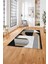 Dijital Baskılı Modern Sade Desen Yıkanabilir Kaymaz Yolluk Mutfak Salon Halısı, Modern-140-Bej, 3