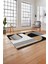 Dijital Baskılı Modern Sade Desen Yıkanabilir Kaymaz Yolluk Mutfak Salon Halısı, Modern-140-Bej, 4