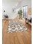 Baskılı Modern Geometrik Desenli Yıkanabilir Kaymaz Yolluk Mutfak Salon Halısı, Modern-139-Kahve, 5