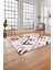 Baskılı Modern Sade Zigzag Desen Yıkanabilir Kaymaz Yolluk Mutfak Salon Halısı, Modern-142-Pembe, 4