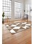 Baskılı Modern Üçgen Desenli Yıkanabilir Kaymaz Yolluk Mutfak Salon Halısı, Modern-125-Bej, 4