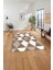 Baskılı Modern Üçgen Desenli Yıkanabilir Kaymaz Yolluk Mutfak Salon Halısı, Modern-125-Bej, 5
