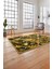 Baskılı Modern Palmiye Yapraklı Yıkanabilir Kaymaz Yolluk Mutfak Salon Halısı, Modern-201-Gri, 4