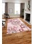 Baskılı Modern Çiçek Motifli Yıkanabilir Kaymaz Yolluk Mutfak Salon Halısı, Modern-212-Pembe, 1