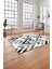 Baskılı Modern Sade Zigzag Desen Yıkanabilir Kaymaz Yolluk Mutfak Salon Halısı, Modern-142-Gri, 4