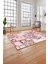 Baskılı Modern Çiçek Motifli Yıkanabilir Kaymaz Yolluk Mutfak Salon Halısı, Modern-212-Pembe, 4