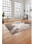 Baskılı Modern Çapra Çizgi Desen Yıkanabilir Kaymaz Yolluk Mutfak Salon Halısı, Modern-166-Bej, 4