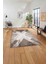 Baskılı Modern Çapra Çizgi Desen Yıkanabilir Kaymaz Yolluk Mutfak Salon Halısı, Modern-166-Bej, 5