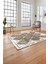 Baskılı Modern Vektörel Modelli Yıkanabilir Kaymaz Yolluk Mutfak Salon Halısı, Modern-131-Kahve, 4