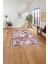Baskılı Modern Sade Çerçeveli Yıkanabilir Kaymaz Yolluk Mutfak Salon Halısı, Modern-176-Bordo, 5