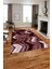 Baskılı Modern Zigzag Model Yıkanabilir Kaymaz Yolluk Mutfak Salon Halısı, Modern-178-Bordo, 1
