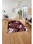 Baskılı Modern Zigzag Model Yıkanabilir Kaymaz Yolluk Mutfak Salon Halısı, Modern-178-Bordo, 5