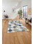 Baskılı Modern Dörtgen Model Yıkanabilir Kaymaz Yolluk Mutfak Salon Halısı, Modern-126-Lacivert, 5