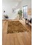 Baskılı Modern Leopar Model Yıkanabilir Kaymaz Yolluk Mutfak Salon Halısı, MODERN-148-TURUNCU, 5
