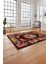 Baskılı Modern Klasik Çiçek Model Yıkanabilir Kaymaz Yolluk Mutfak Salon Halısı, Modern-152-Bordo, 4