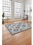 Baskılı Modern Etnik Klasik Desen Yıkanabilir Kaymaz Yolluk Mutfak Salon Halısı, Modern-163-Gri, 4